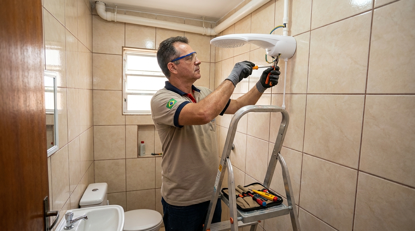 Instalação com pressurizador em Niterói-RJ